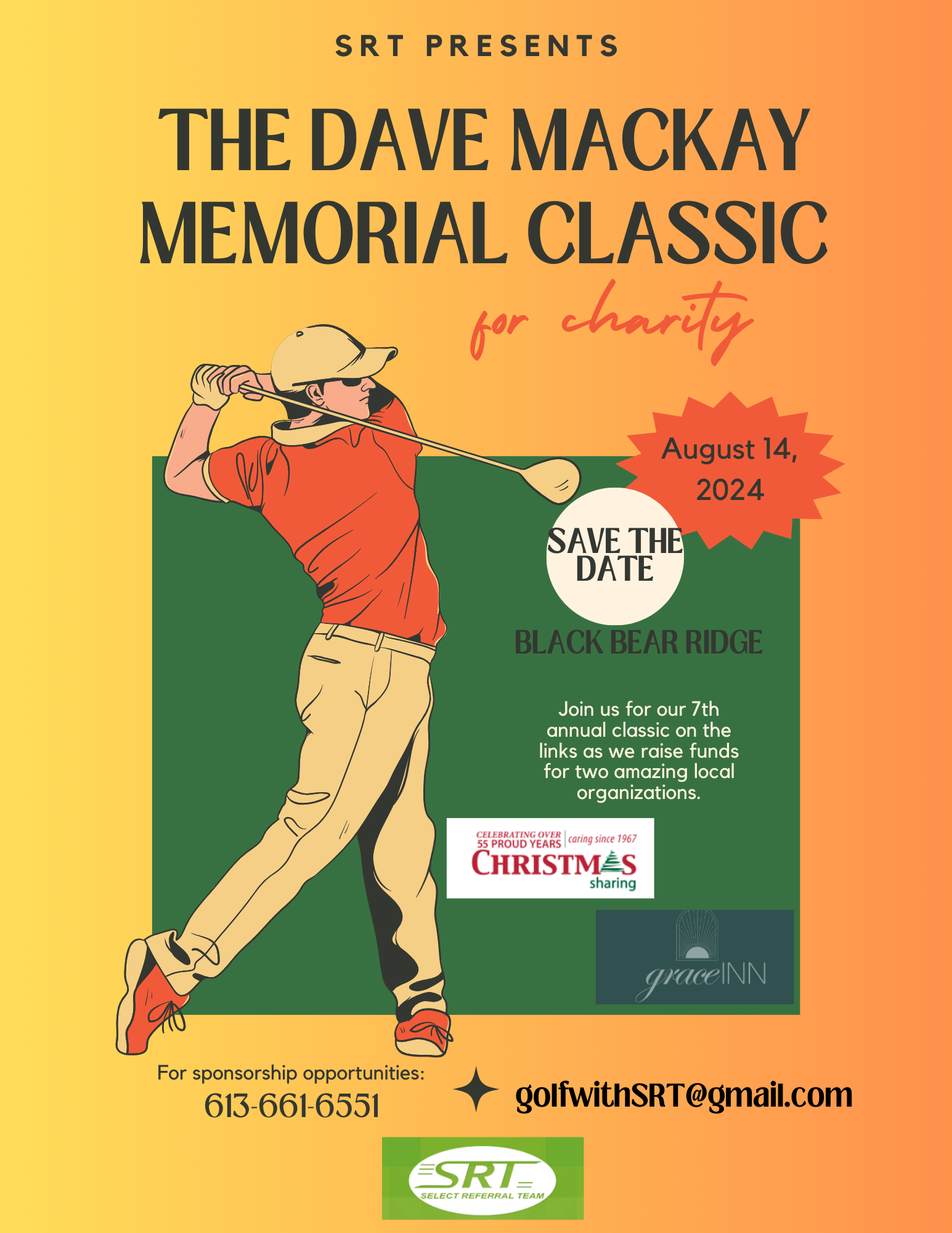 Join us for the Dave Mackay Memorial Charity Golf Tournament at Black Bear Ridge!